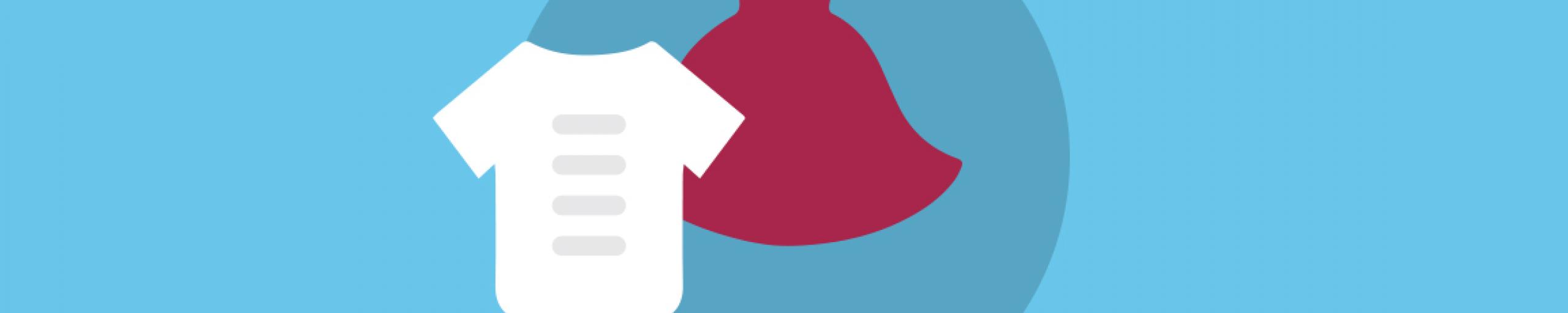Kleding en schoenenbonnen icoon