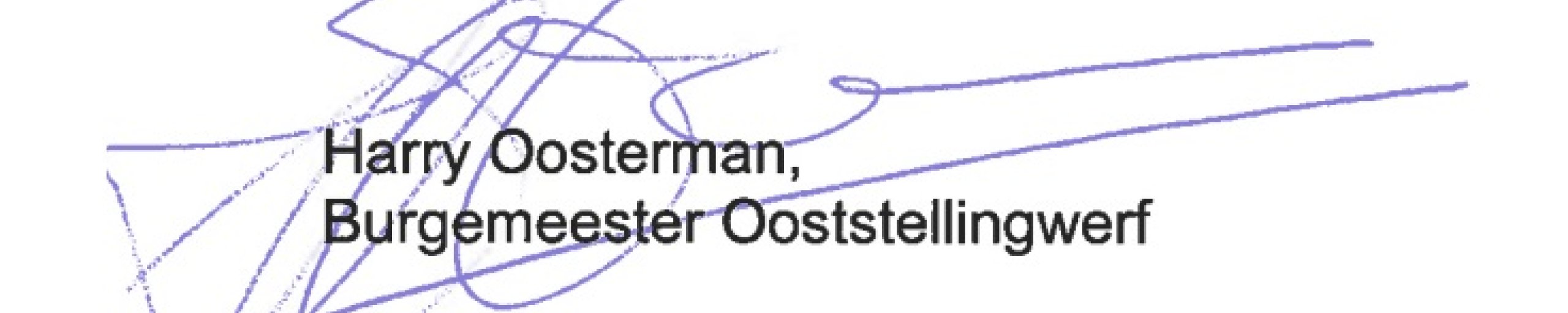 handtekening burgemeester