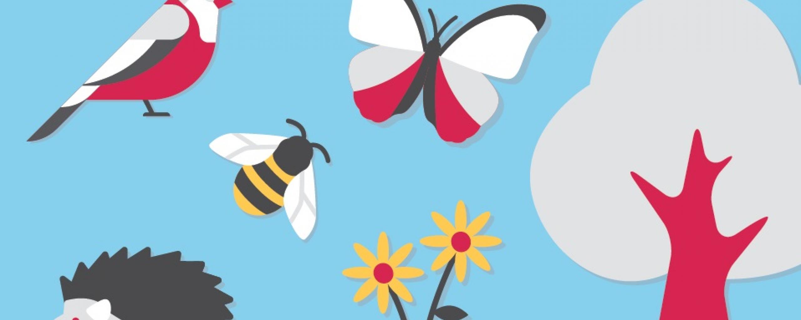 achtergrond icoontjes natuur